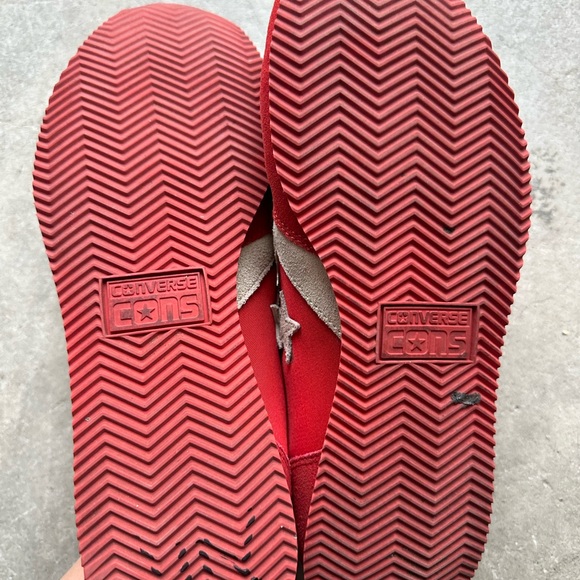 CONVERSE rare red retro lace up sneaker mens 10 - Picture 10 of 12